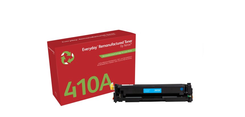 Everyday™ Cyan Remanufactured Toner by Xerox compatible with HP 410A (CF411A), Standard capacity