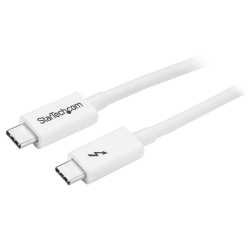 Cable de 1m Thunderbolt 3 Blanco - Cable Compatible con USB-C y DisplayPort - USB Tipo C