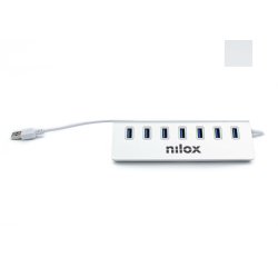 Nilox NX7HUB30 interface hub USB 3.2 Gen 1 (3.1 Gen 1) Type-A 5000 Mbit/s Grey