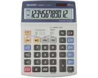 Sharp EL2125C calcolatrice Desktop Calcolatrice finanziaria Nero, Blu, Grigio