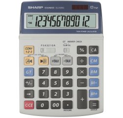 Sharp EL2125C calculator Desktop Financial Black, Blue, Grey