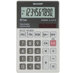 Sharp EL-W211G calculator Pocket Financial Grey