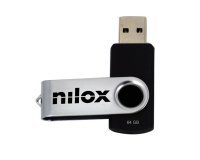 Nilox U3NIL64BL001 unità flash USB 64 GB USB tipo-C 3.2 Gen 1 (3.1 Gen 1) Argento