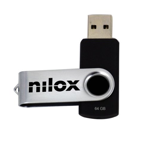 Nilox U3NIL64BL001 USB flash drive 64 GB USB Type-C 3.2 Gen 1 (3.1 Gen 1) Silver