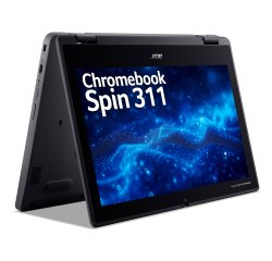 Acer Chromebook R724T-TCO-K01L MediaTek 29,5 cm (11.6") Écran tactile HD 8 Go LPDDR4x-SDRAM 64 Go Flash Wi-Fi 6 (802.11ax) ChromeOS Noir Français
