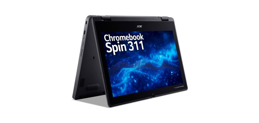 Acer Chromebook R724T-TCO-K01L MediaTek 29,5 cm (11.6") Écran tactile HD 8 Go LPDDR4x-SDRAM 64 Go Flash Wi-Fi 6 (802.11ax) ChromeOS Noir Français