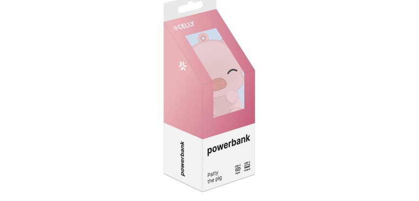 Celly PBPIG power bank Lithium Polymer (LiPo) 2600 mAh Pink