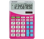 Sharp - Calcolatrice da tavolo - rosa - EL M332B - 10 cifre