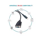 Equip USB-C to Serial (DB9) Cable, M/M, 1.5m