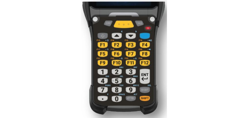 Zebra KYPD-MC9334FNR-01 teclado para móvil Alfanumérico Inglés Negro, Gris, Amarillo