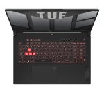 ASUS TUF Gaming A17 TUF707NUQ-DICHX146W AMD Ryzen™ 7 170 Ordinateur portable 43,9 cm (17.3") Full HD 16 Go DDR5-SDRAM 512 Go SSD NVIDIA GeForce RTX 4050 Wi-Fi 6 (802.11ax) Windows 11 Home Noir, Gris
