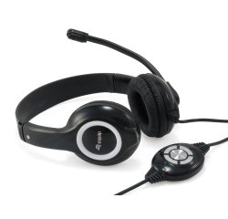 Equip 245301 auricular y casco Auriculares Alámbrico Diadema Llamadas/Música USB tipo A Negro
