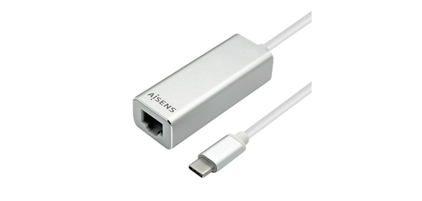 AISENS Conversor USB 3.1 Gen1 A USB C A Ethernet Gigabit 10/100/1000 Mbps, 15cm
