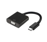 AISENS Conversor USB-C a VGA, USB-C/M - HDB15/H, Negro, 15cm