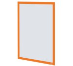 Porte-affiche nobo magnetique autocollant a3 cadre coloris  orange