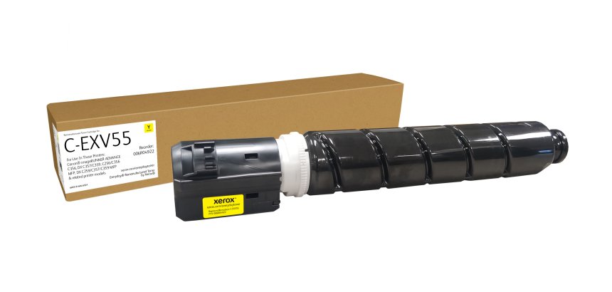 Tóner Everyday™ Amarillo remanufacturado de Xerox es compatible con Canon C-EXV55 (2185C002AA), Capacidad estándar