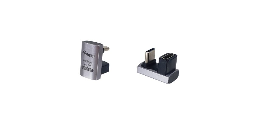 Equip Adattatore da USB 4 C a C U, 40Gbps, PD 240W , confezione da 2 pezzi