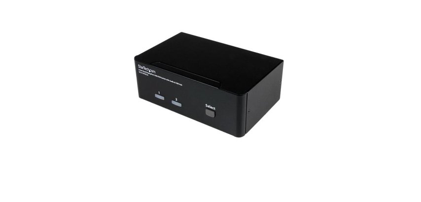 StarTech.com Commutateur KVM 2 ports DisplayPort, USB et audio - Switch KVM - 2560 x 1600