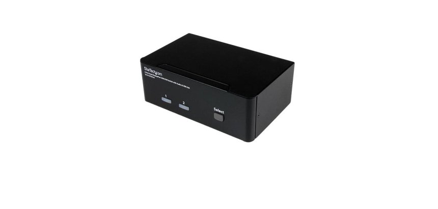 StarTech.com Commutateur KVM 2 ports DisplayPort, USB et audio - Switch KVM - 2560 x 1600