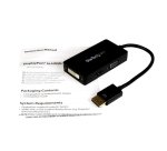 StarTech.com Travel A/V adapter: 3-in-1 DisplayPort to VGA DVI or HDMI converter