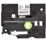 Brother Non laminated black on white tape