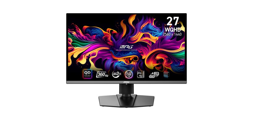MSI MPG 271QRX QD-OLED Monitor PC 67,3 cm (26.5") 2560 x 1440 Pixel Wide Quad HD Nero