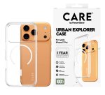 PanzerGlass CARE™ by ® Urban Explorer Case Transparent w. White MagSafe iPhone 17 Pro mobiele telefoon behuizingen Hoes Transparant
