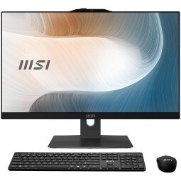 MSI Modern AM242P 12M-869FR Intel® Core™ i7 i7-1255U 60,5 cm (23.8") 1920 x 1080 pixels PC All-in-One 16 Go DDR4-SDRAM 512 Go SSD Windows 11 Pro Wi-Fi 6E (802.11ax) Noir