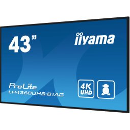 iiyama LH4360UHS-B1AG affichage de messages Carte A numérique 108 cm (42.5") LED Wifi 500 cd/m² 4K Ultra HD Noir Intégré dans le processeur Android 11 24/7