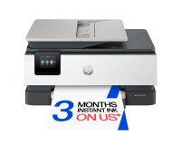HP OfficeJet Pro 8125e Wireless All-in-One Color Printer, Instant Ink; Two-sided printing