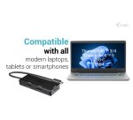 i-tec USB-C Triple 4K HDMI Video Adapter, Power Delivery 100W