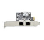 StarTech.com Carte Réseau PCIe à 2 Ports 2,5 Gbps NBASE-T, Intel I225-V - Carte Réseau pour PC - Carte Réseau Ethernet Multi-Gigabit - Carte LAN Serveur PCI Express 2.1 - Interface Ethernet de Bureau