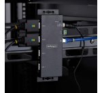 StarTech.com Adaptador Serie a Ethernet - Conversor RJ45 LAN IP a DB9 RS232 - Servidor de Dispositivos Serie de 4 Puertos - Carcasa de Metal - Dispositivos Serie Remotos - Pared o Carril DIN - TAA