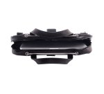 R-Go Tools Sacoche pour ordinateur portable R-Go Viva, cuir pleine fleur, avec support intégré pour ordinateur portable, noir