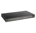 D-Link DGS-1250-52XMP Gestionado L3 Energía sobre Ethernet (PoE) Negro