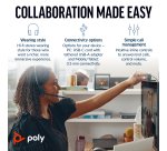 HP Poly Blackwire 3225 Stereo USB-C Headset +3.5mm Plug +USB-C/A Adapter (Bulk)