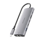 AISENS USB-C Dock 6 en 1, USB-C a 1xHDMI, 1xRJ45, 1xUSB-A 10G, 2xUSB-C 10G, 1xUSB-C PD, Gris, 20cm