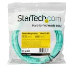 StarTech.com Câble Fibre Optique Multimode de 10m LC/UPC à LC/UPC OM4, Fibre Zipcord 50/125µm LOMMF/VCSEL, Réseaux 100G, Faible Perte d'Insertion, Cordon de Raccordement Fibre LSZH