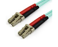 StarTech.com Câble Fibre Optique Multimode de 10m LC/UPC à LC/UPC OM4, Fibre Zipcord 50/125µm LOMMF/VCSEL, Réseaux 100G, Faible Perte d'Insertion, Cordon de Raccordement Fibre LSZH