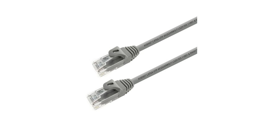 AISENS A145-0324 cable de red Gris 0,25 m Cat6a U/UTP (UTP)