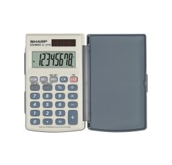 Sharp EL-243E calculator Pocket Basic Grey, White