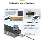 StarTech.com Triple-Monitor USB-C Docking Station, 140W Charging Dock voor MacBook Pro en Windows, 4K 60Hz HDMI of DisplayPort, TAA