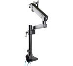 StarTech.com Desk Mount Monitor Arm with 2x USB 3.0 Ports, Full Motion Single Monitor Mount, up to 34" (17.6lb/8kg) VESA Display, Clamp/Grommet Mount, Mechanical Spring