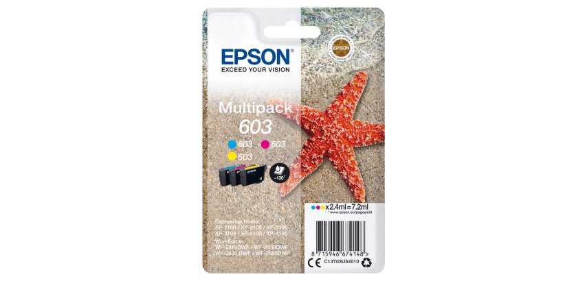 Epson 603 Pack 3 cartouches couleurs pour imprimante jet d'encre