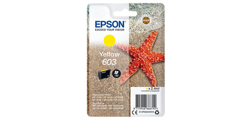 Epson 603 stella marina cartuccia inchiostro originale giallo 1pz
