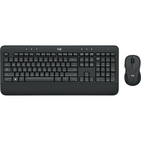 Logitech Advanced MK545 tastiera Mouse incluso Ufficio RF Wireless QWERTY US International Nero