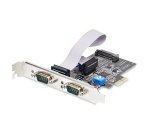 StarTech.com Scheda Seriale PCIe a 2 porte, scheda PCI Express a doppia porta RS232/RS422/RS485 (DB9), staffe a basso profilo incluse, UART 16C1050, Windows/Linux, conforme a TAA - Protezione ESD di livello 4