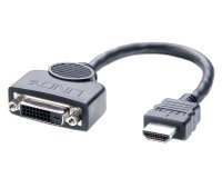 Adaptador de cable de vídeo 0,2 m DVI-D HDMI Negro