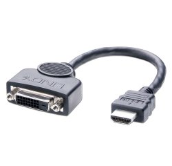 Adaptador de cable de vídeo 0,2 m DVI-D HDMI Negro