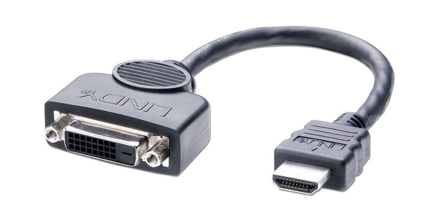 Adaptador de cable de vídeo 0,2 m DVI-D HDMI Negro